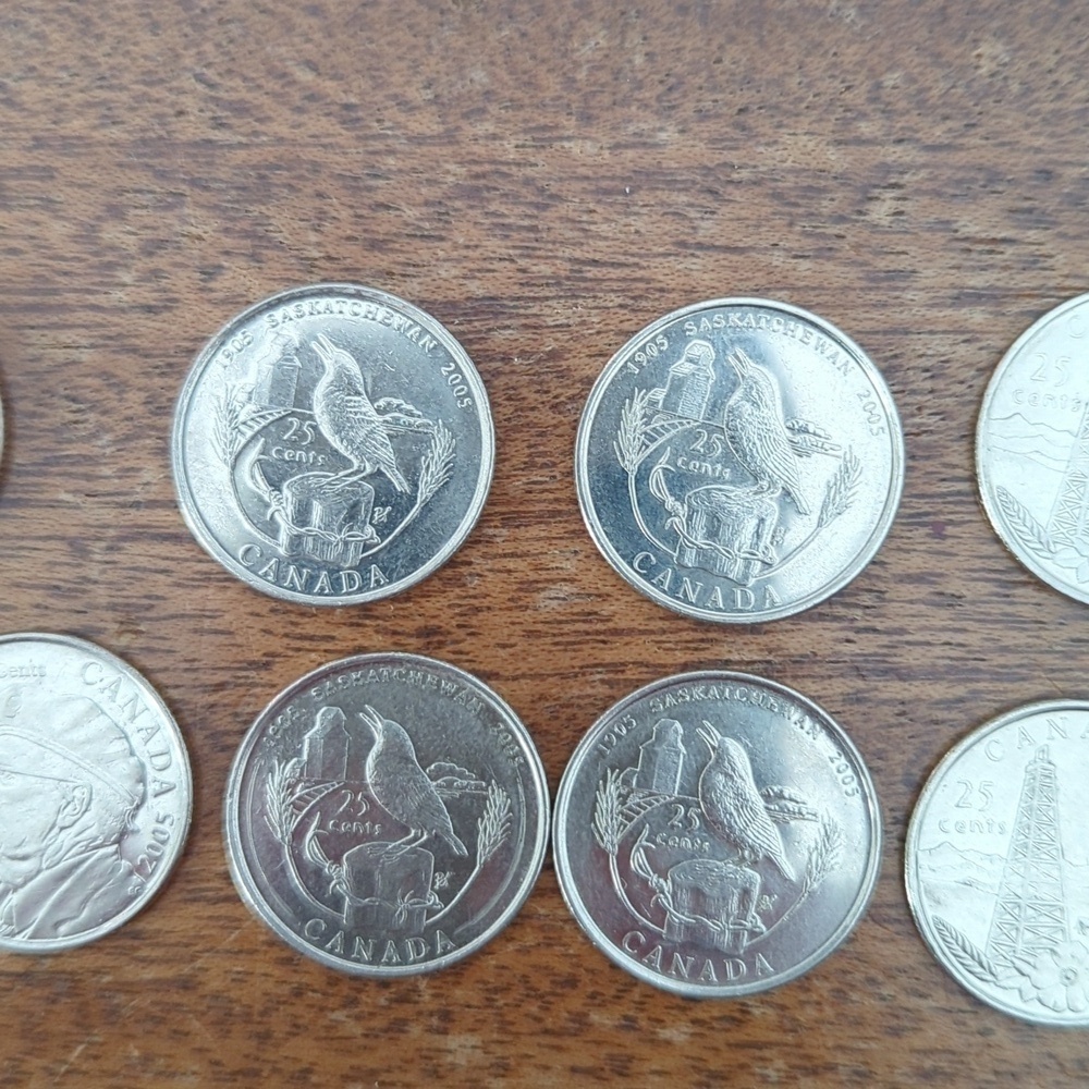 2005 Vetrans, Alberta And Saskatchewan Commemorative Quarters - Picture 3 of 11